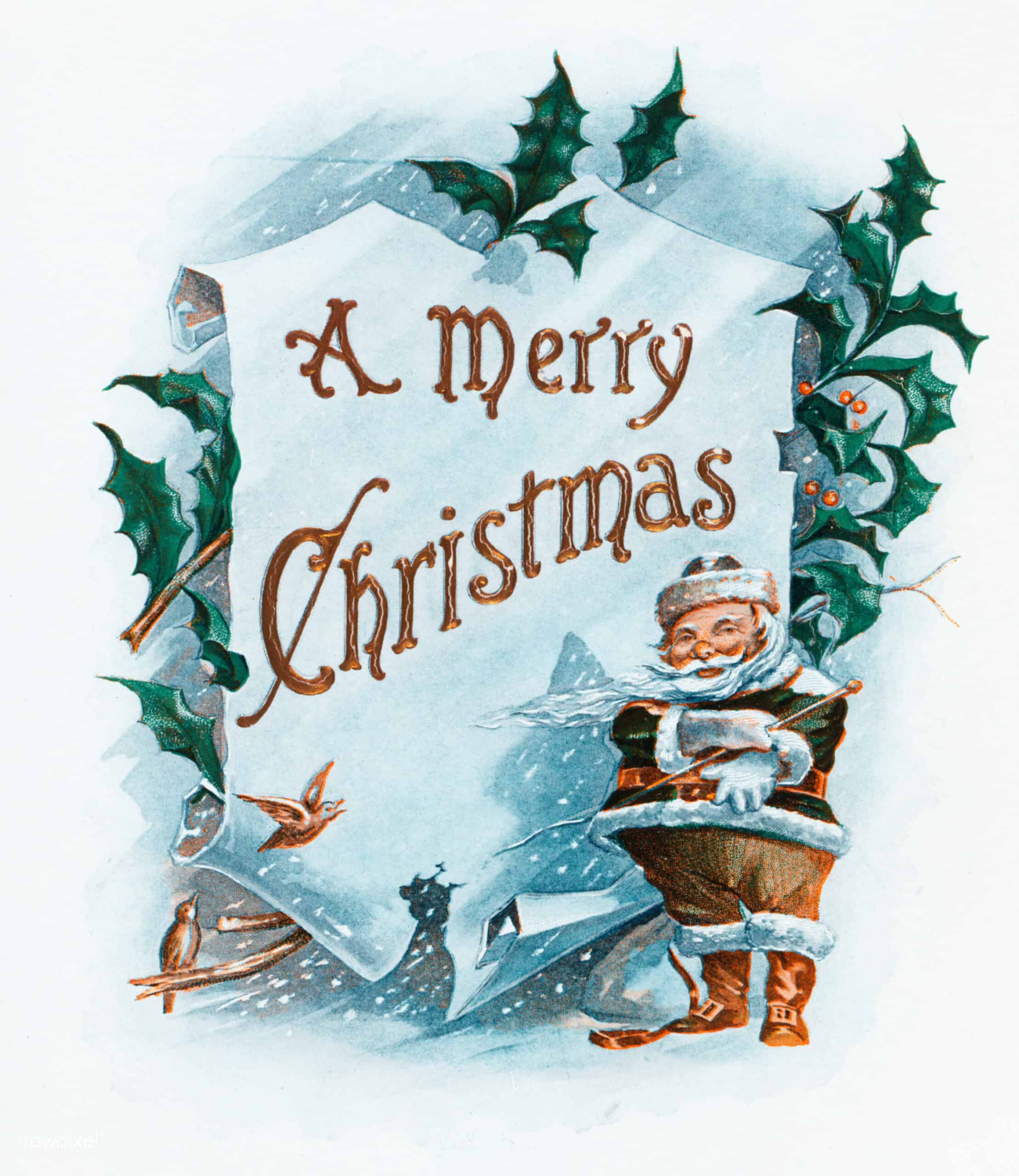 Technology plus Vintage Art for a Merry Christmas 2022